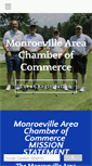 Mobile Screenshot of monroevillechamber.com