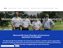 Tablet Screenshot of monroevillechamber.com